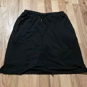 Sporty drawstring skirt